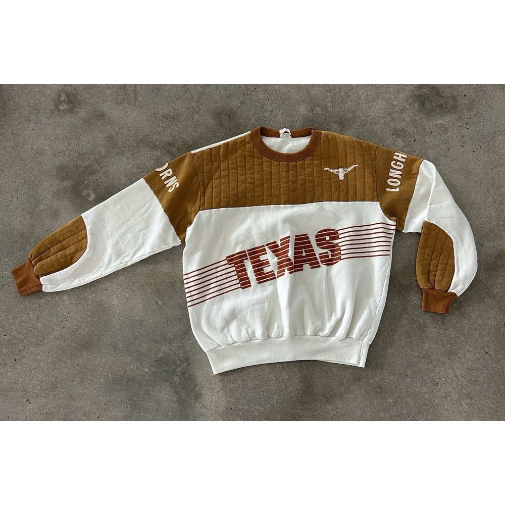 Vintage 80's UT Texas Longhorns  Crewneck Chalk Line Sweatshirt Mens Sz L